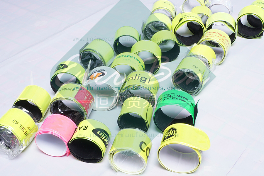 wholesale reflective bands cycling bulk led slap bracelet supplier